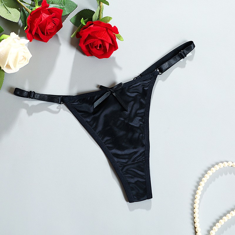 4pack Lot Ladies Women Sexy Panties Brief Satin Bikini Underwear Lingerie T back