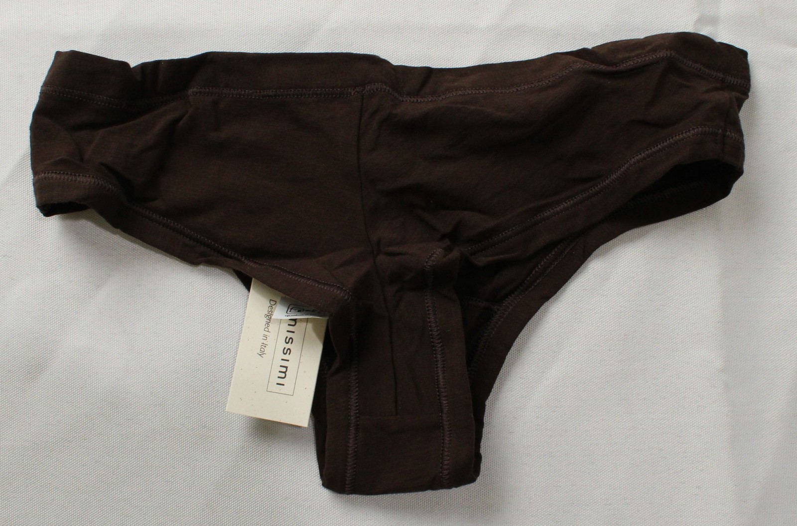 Intimissimi Women’s Ultralight Cotton Brazilian DH3 Moka Brown Medium NWT