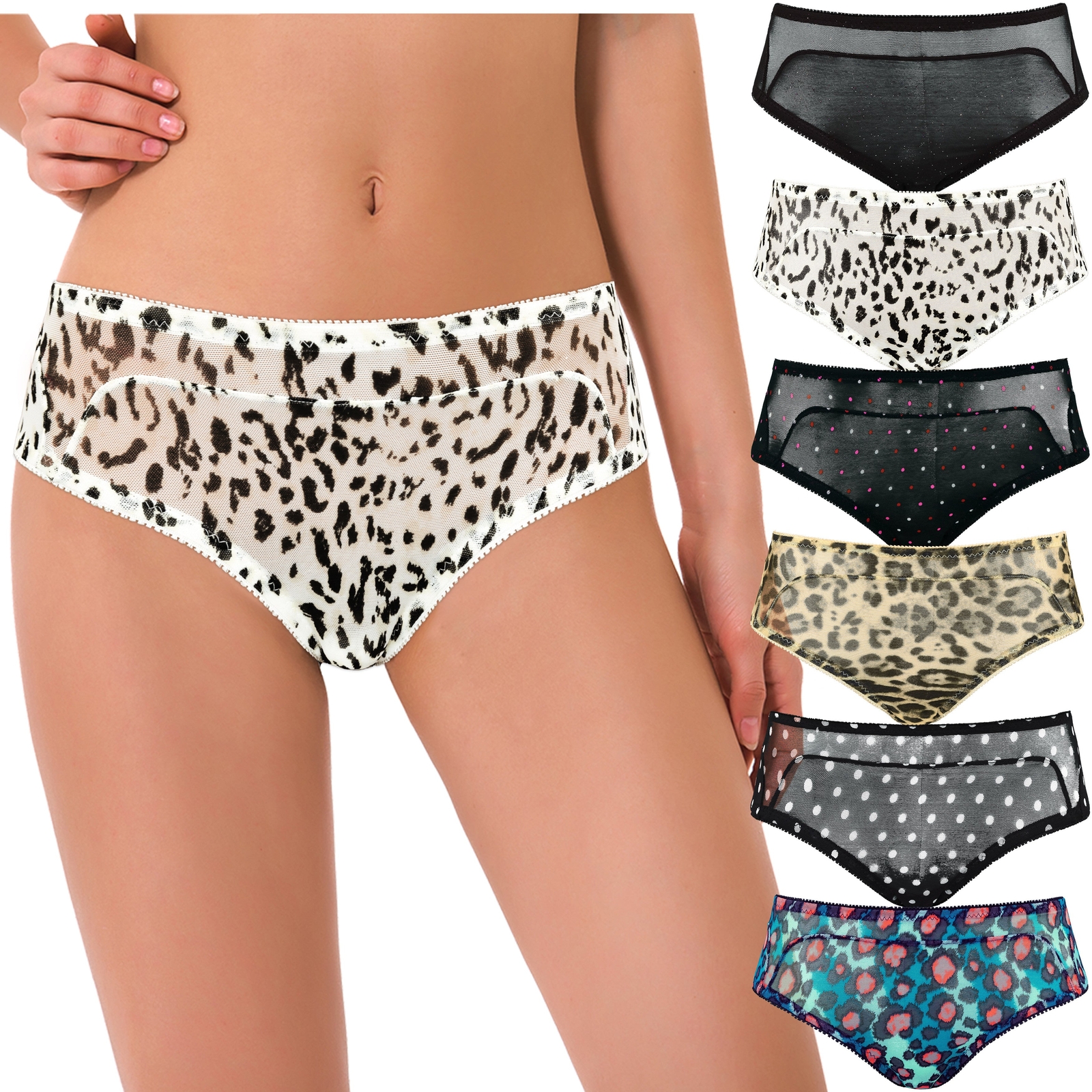 Curve Muse Womens Sexy Lace Bikini Boyshort Hipster Briefs Panties Underwear