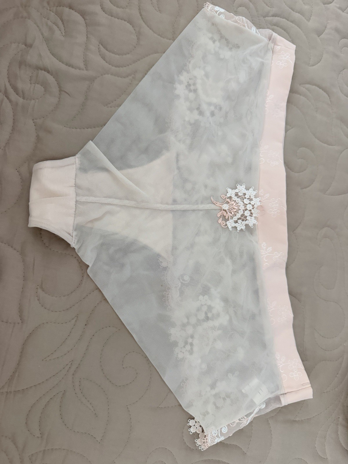 SIMONE PERELE 12B630 Wish Boyshort Panty Size M Sakura Pink