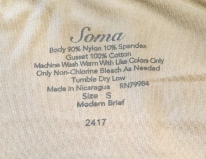 Soma S Modern Brief Vanishing Edge French Cut Nude Beige Panties Panty