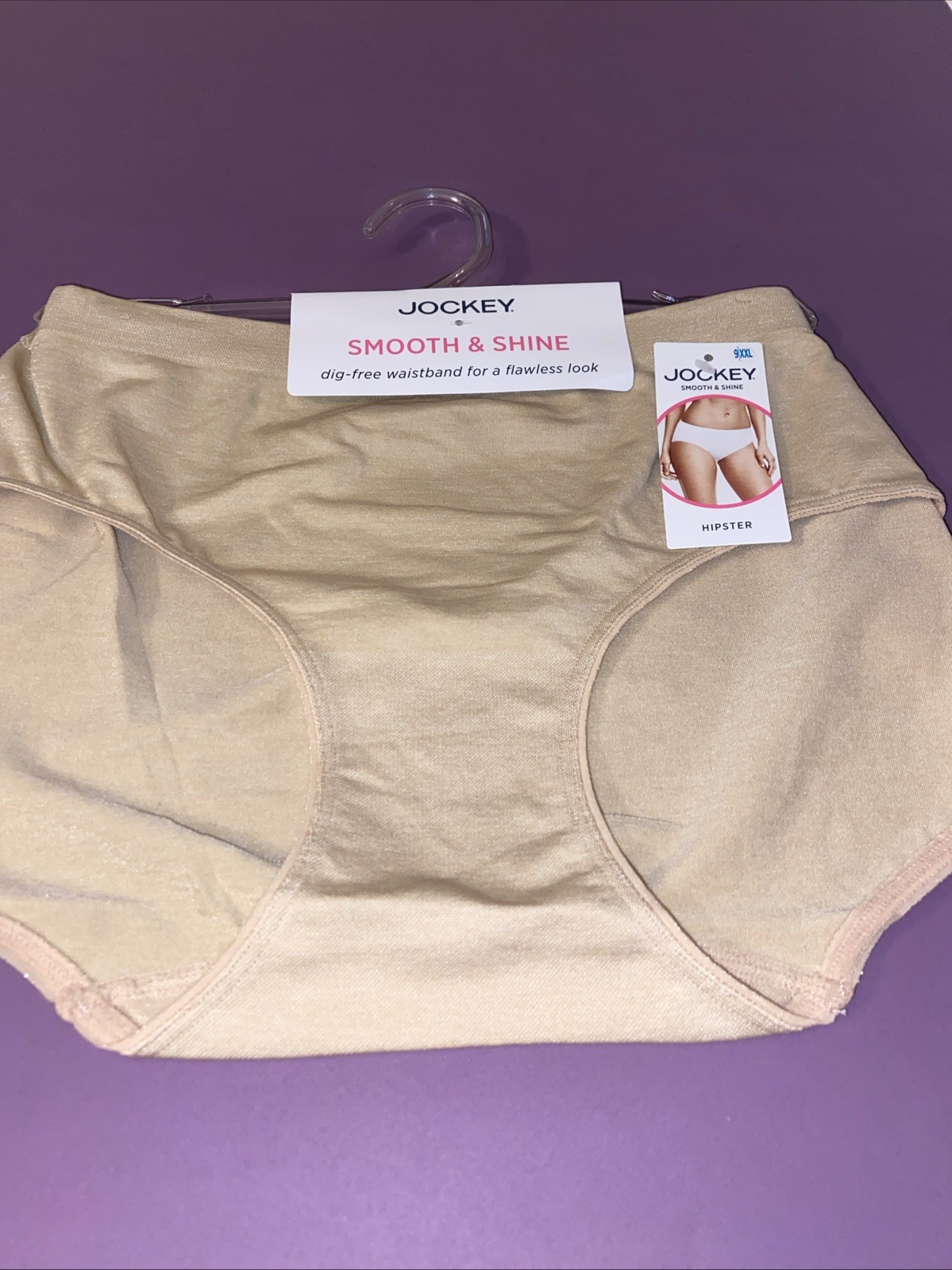 NEW! JOCKEY NUDE SMOOTH & SHINE HIPSTER /SIZE 9 / 2X-LARGE