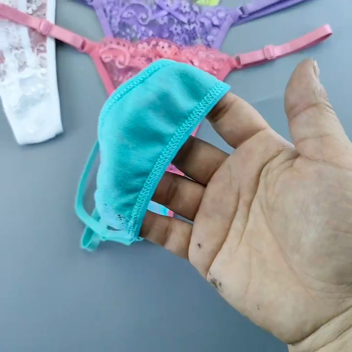 Women’s 3 Pack Lace T-Back Thong Panties Low Rise Soft Comfort Adjustable