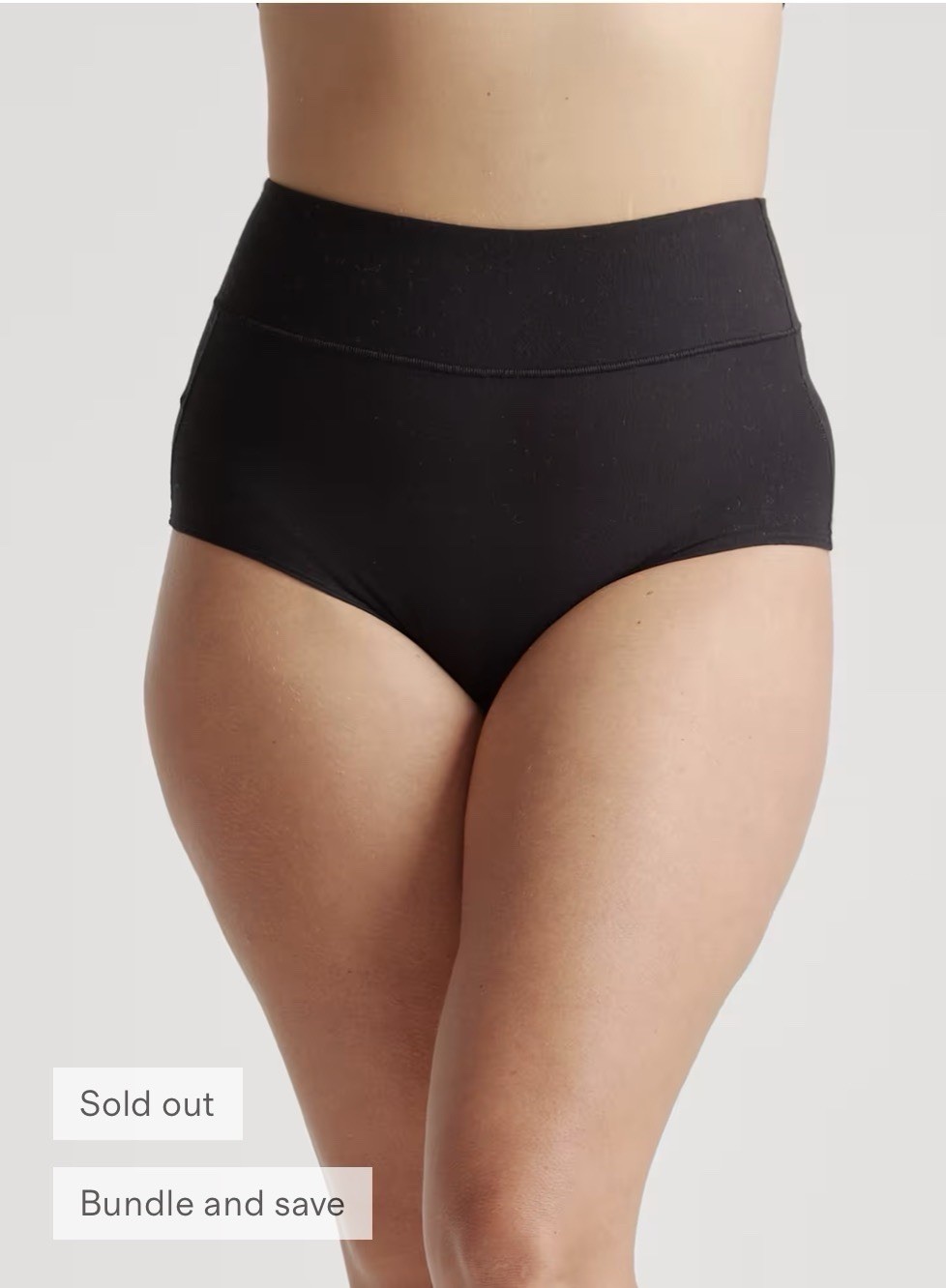 NWT Quince L MATERNITY Micromodal Maternity & Postpartum Brief (6-pack) Black