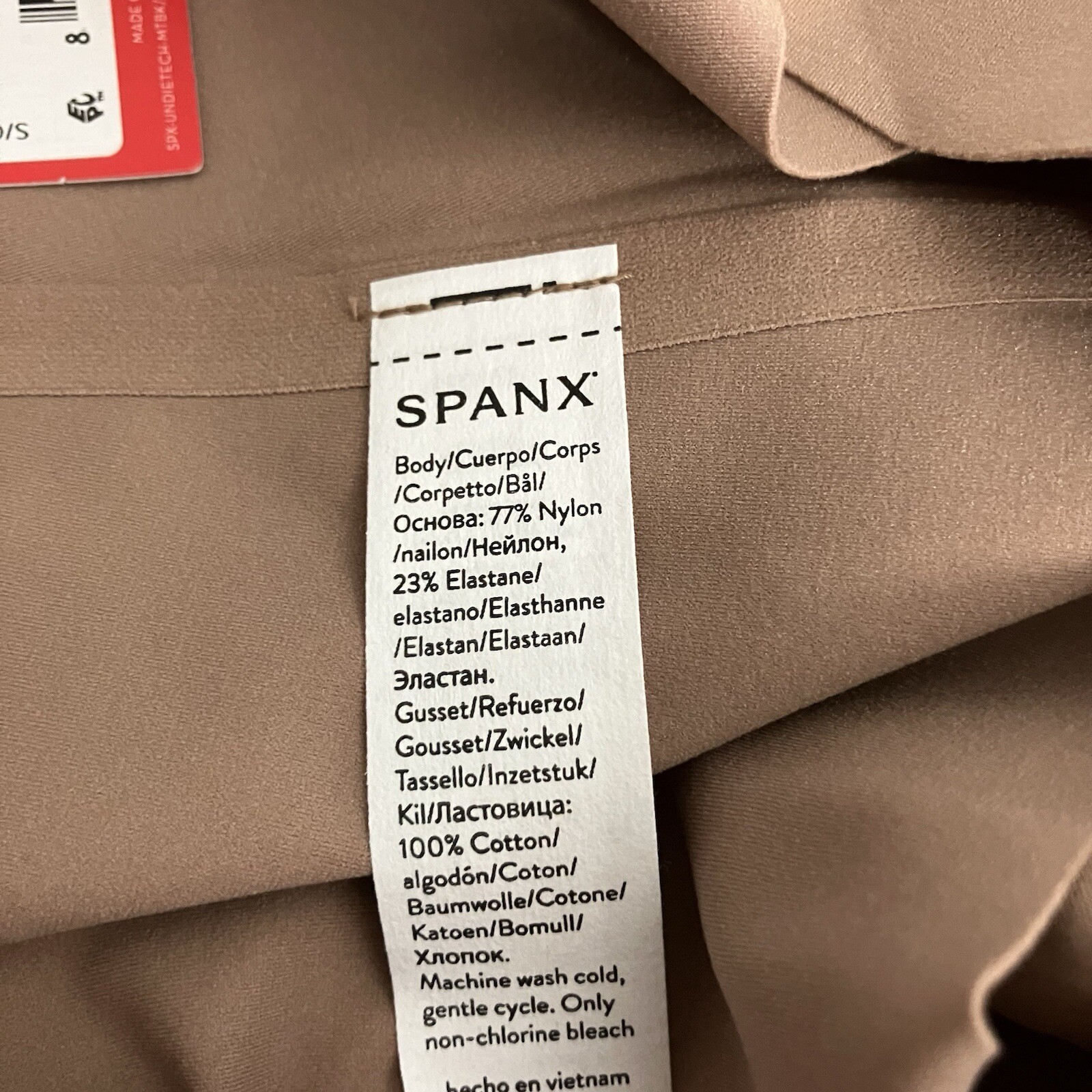 SPANX Undie-Tectable Thong Cafe Au Lait Ladies Size Small Underwear NWT