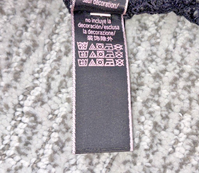 Victoria’s Secret Very Sexy NWT Large Black Sheer Fishnet Tanga Panty Cutout