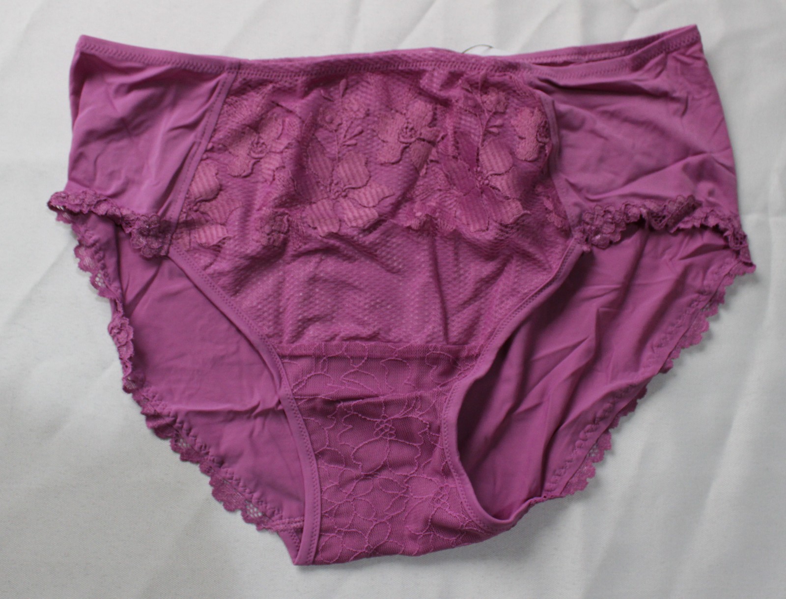 Intimissimi Women’s Full Bloom Tulle Lace Panties EH6 Bright Violet Large NWT
