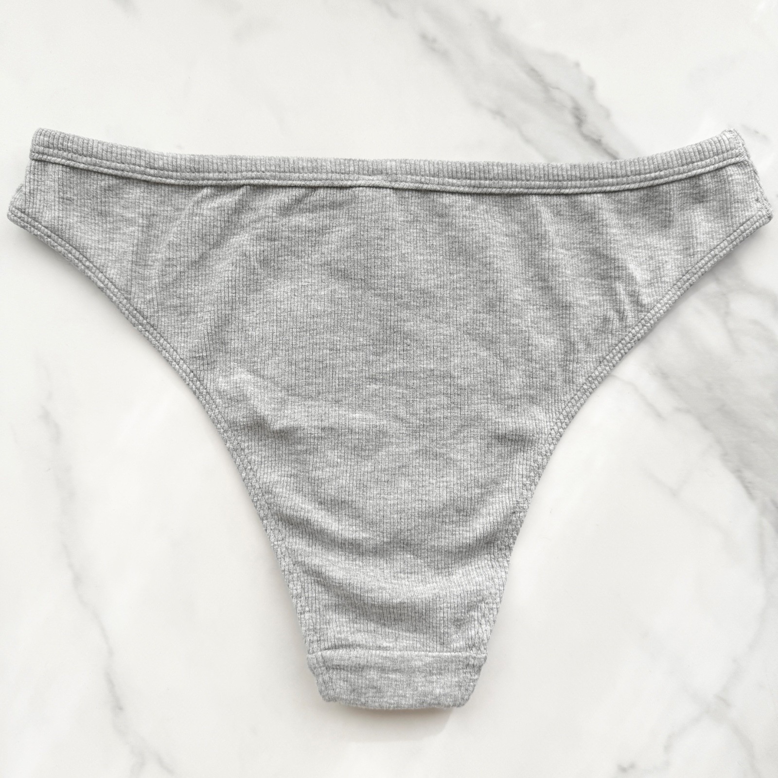 Anthropologie LyreBird Knit Brief Panty Heather Grey SZ S/M/L/XL