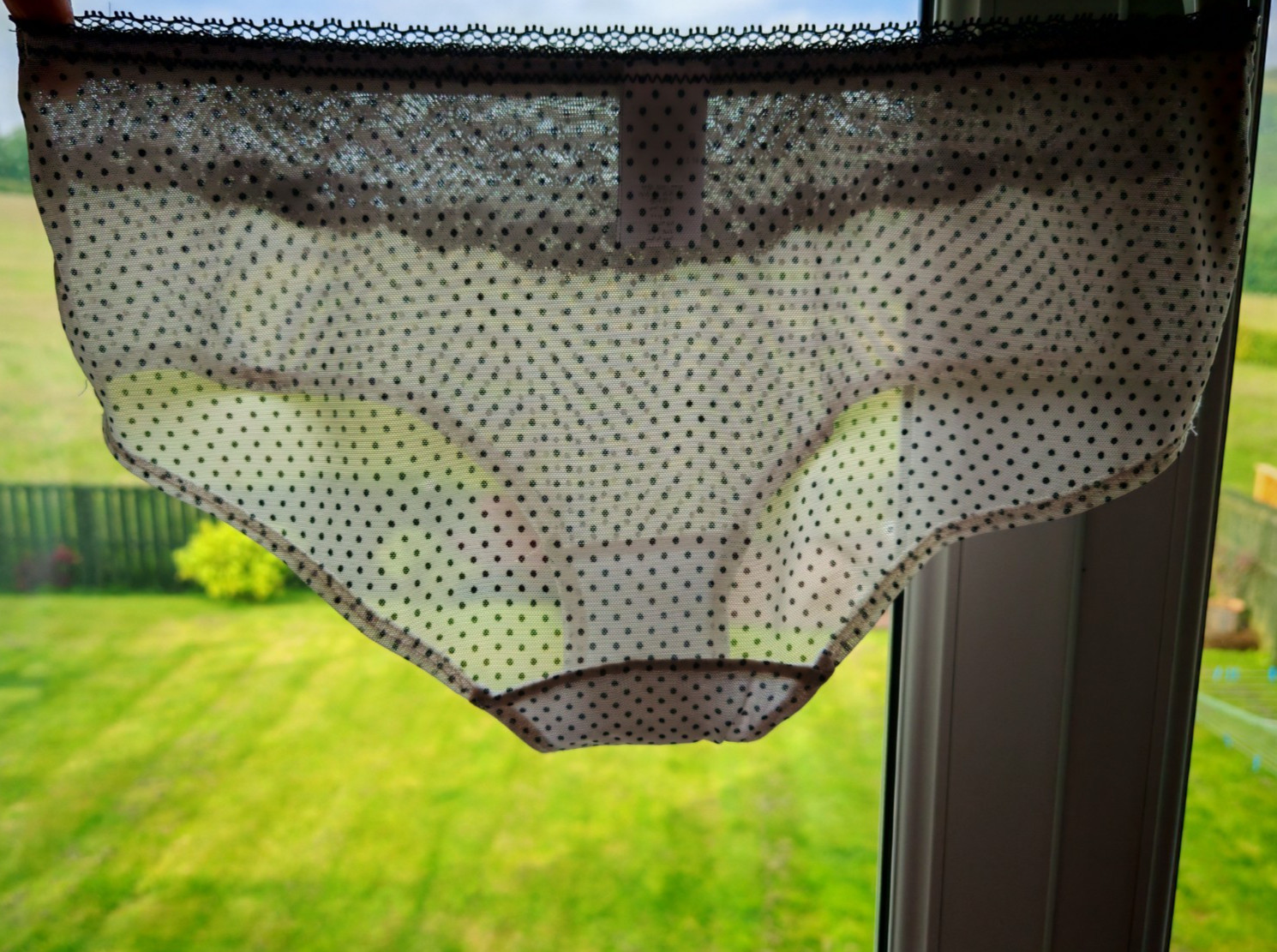 Next Off White & Black Polkadot Knickers/Shorts Size 12