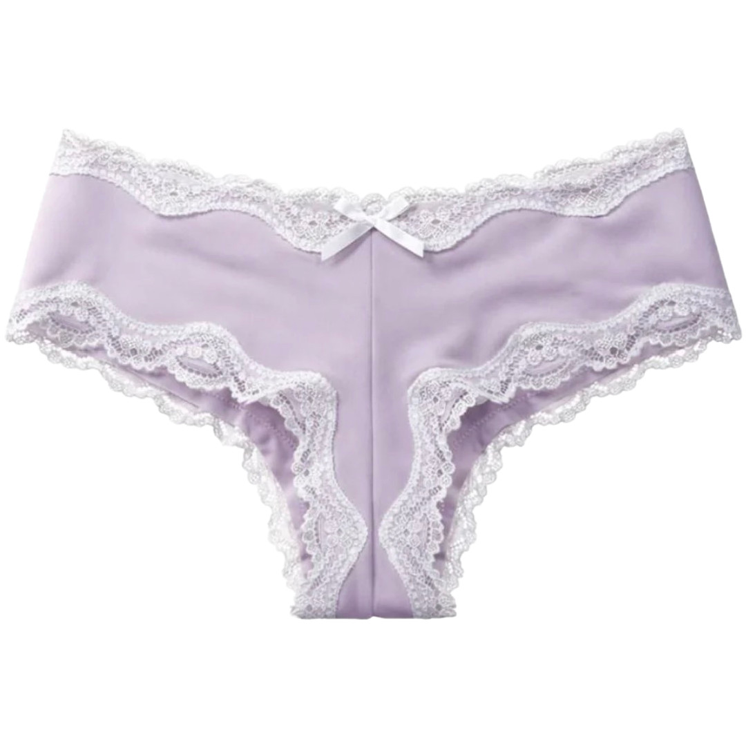 Splendies Cheeky Panties Amara Size 2X Lilac Purple Cream Lace NWT