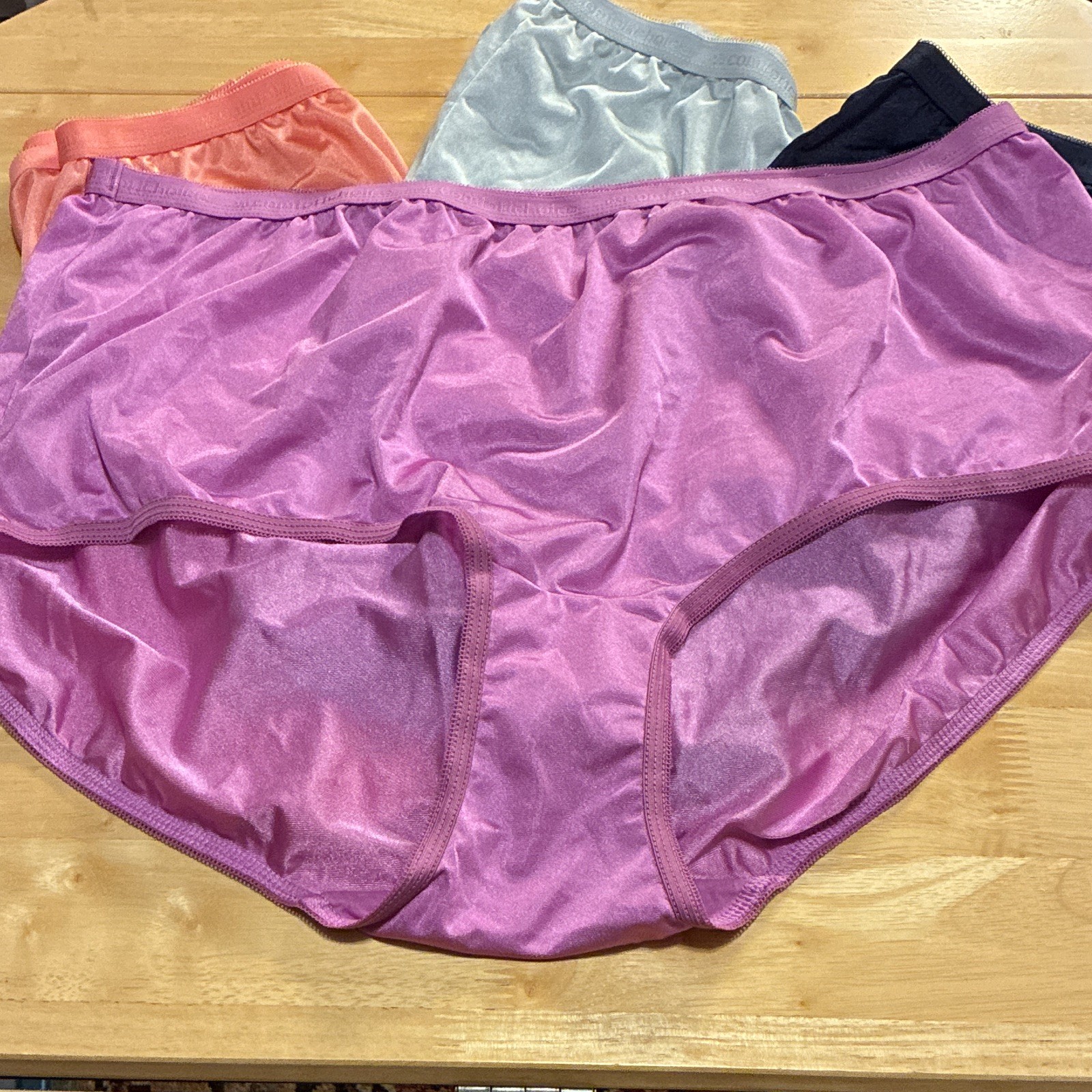 NWOT Comfort Choice Nylon Lightweight Brief Panties Size 11 Plus Waist 41-51in
