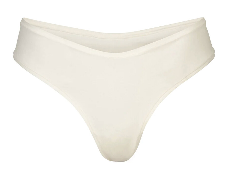 Skims Women COTTON Jersey DIPPED THONG SUMMER MESH MID WAIST THONG 4X Variation