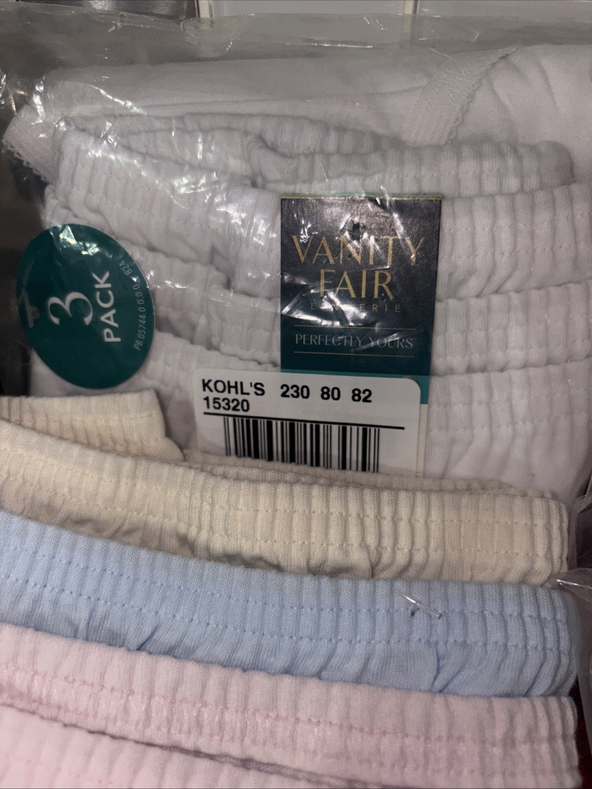 Vanity L112417 Fair Perfectly Yours Classic Cotton Briefs Size 8/XL Lot 12