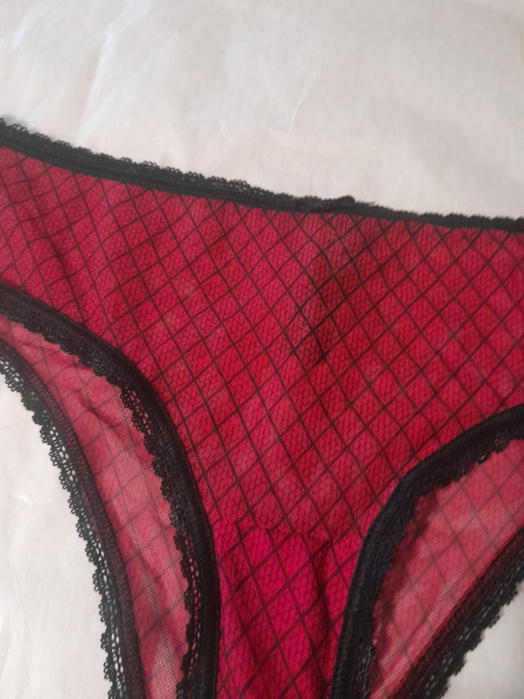 Smart & Sexy Pantie S/5 Red/black Sheer Bikini