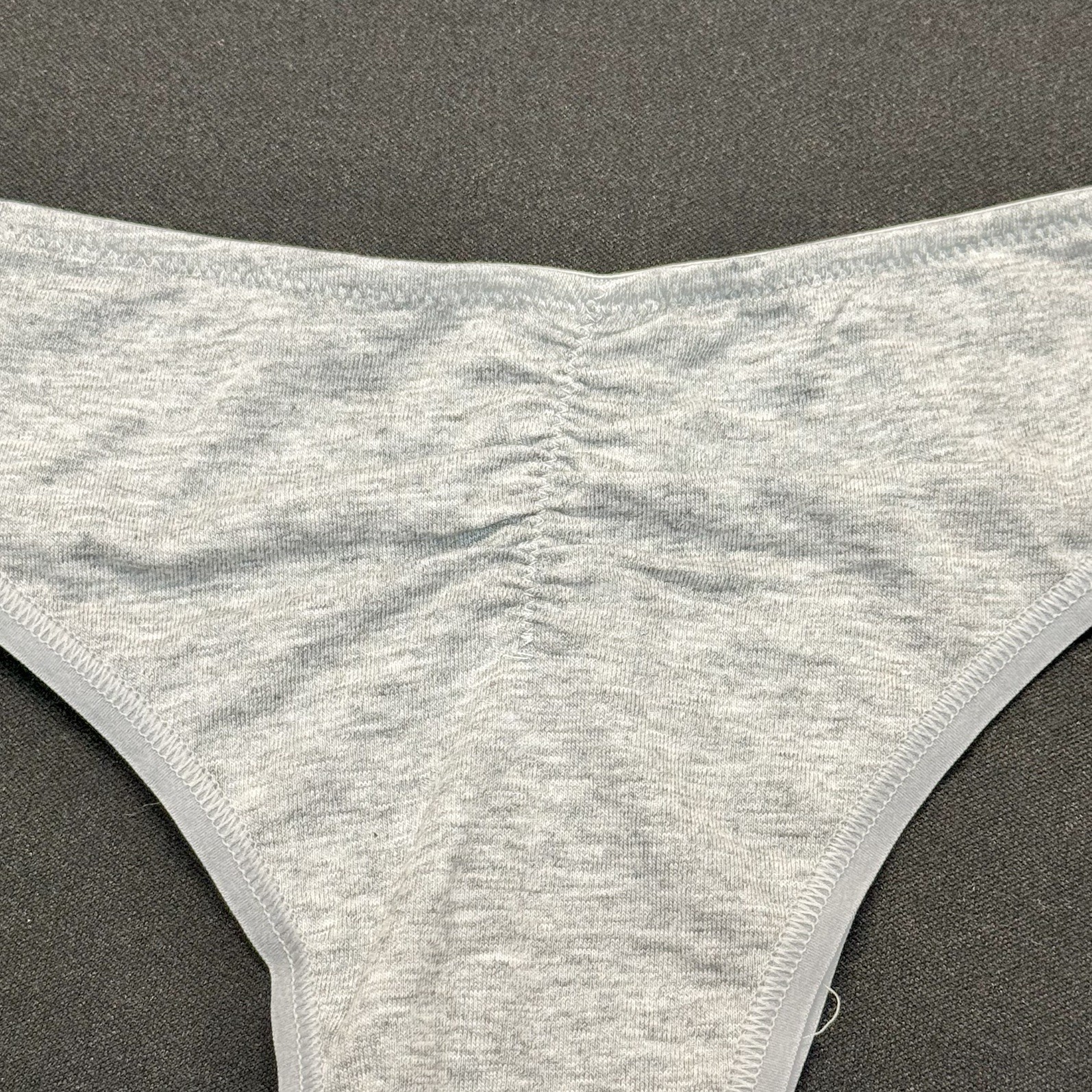 NWT 2015 Vintage Victoria’s Secret Gray Cotton Cheekini Panties Size Medium