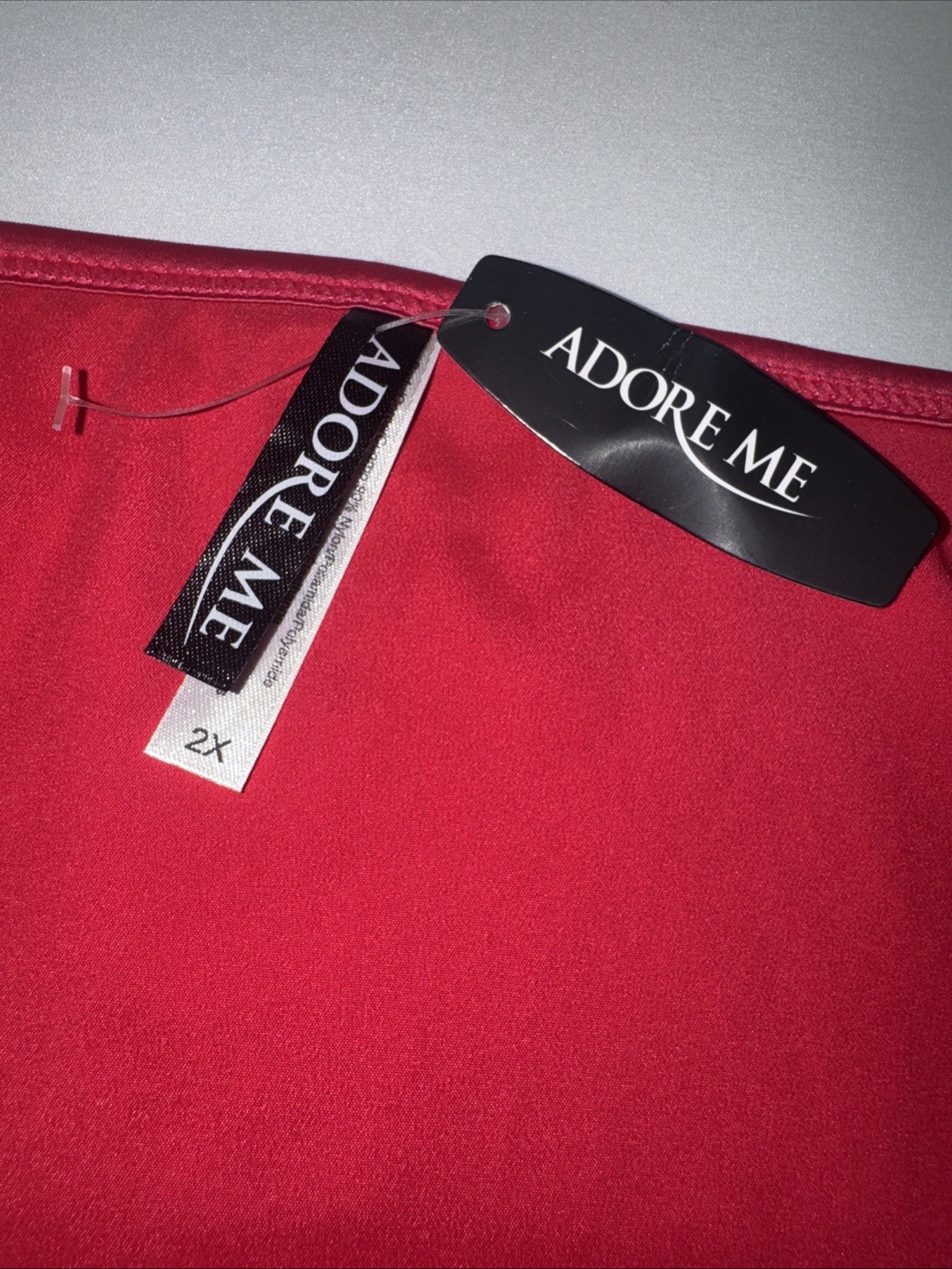 Adore Me Claret Red Lace Mesh Panties Plus Size 2X New With Tags
