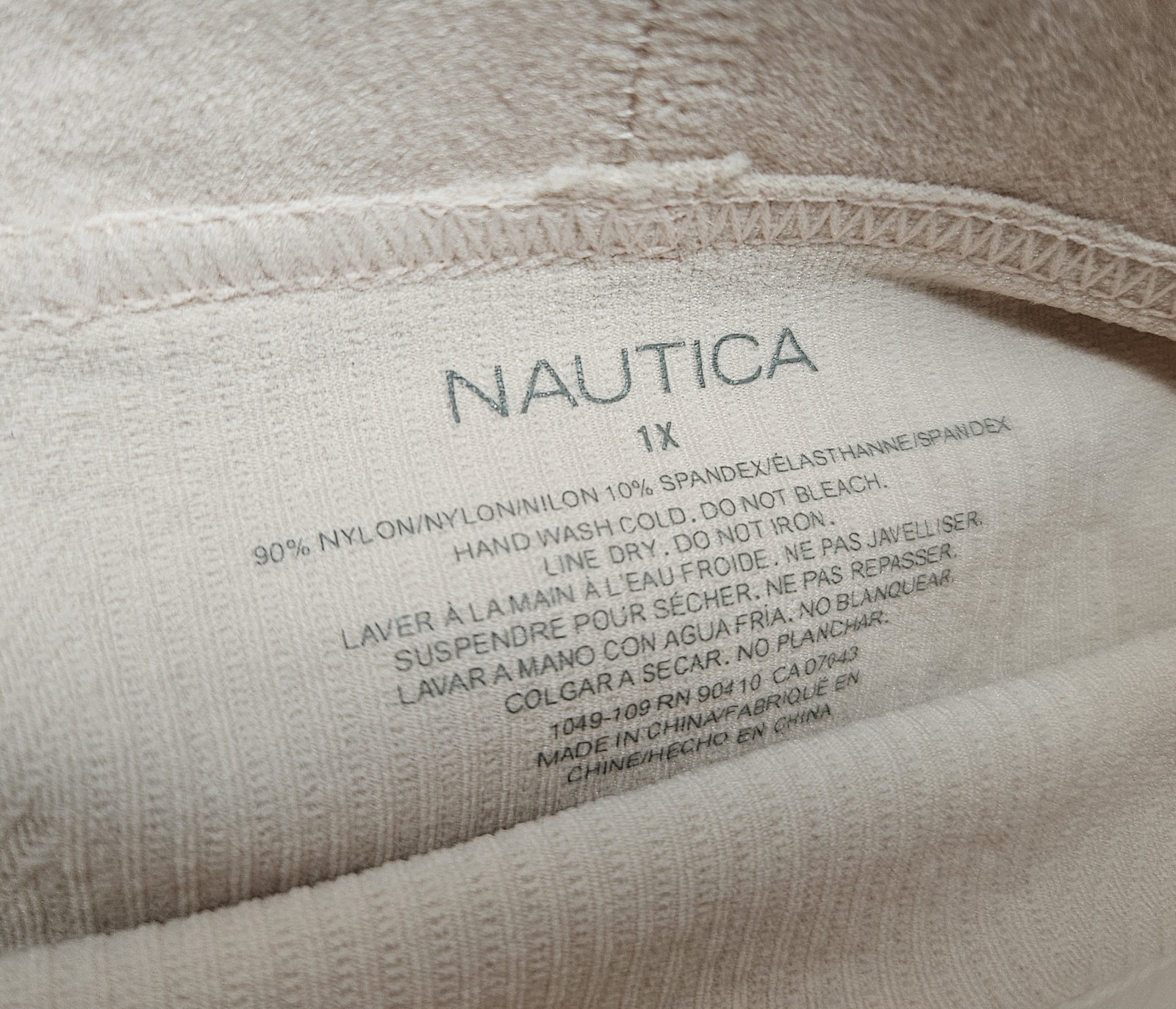 NAUTICA 3 Pack Womens Plus 1X 2X Logo Seamless Shaping Briefs Black Brown Cream