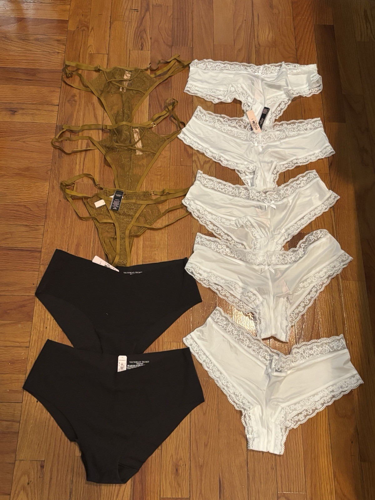 LOT OF 10 Victoria Secret Mixed Styles Colors Panties Size LARGE NWT SHIPS FREE