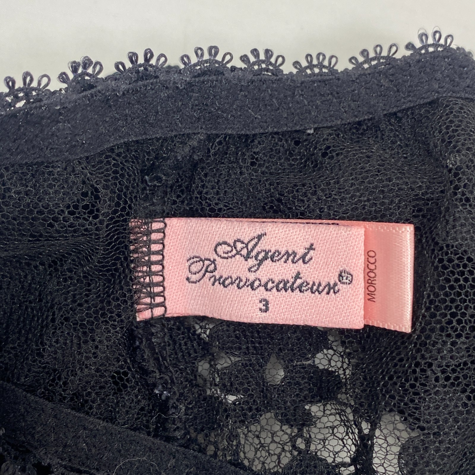 Agent Provocateur Stevie Black Ouvert Brief AP3 Medium New