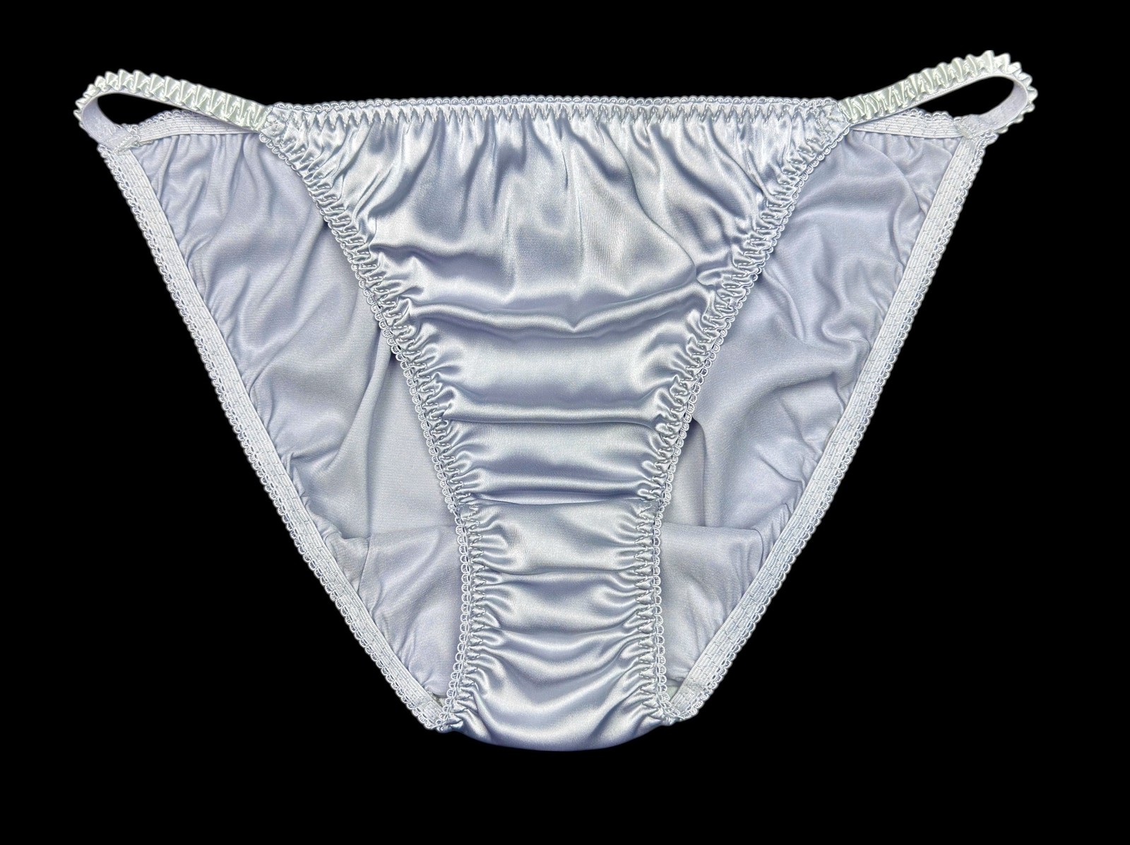 Classic Satin String Bikini Silver L