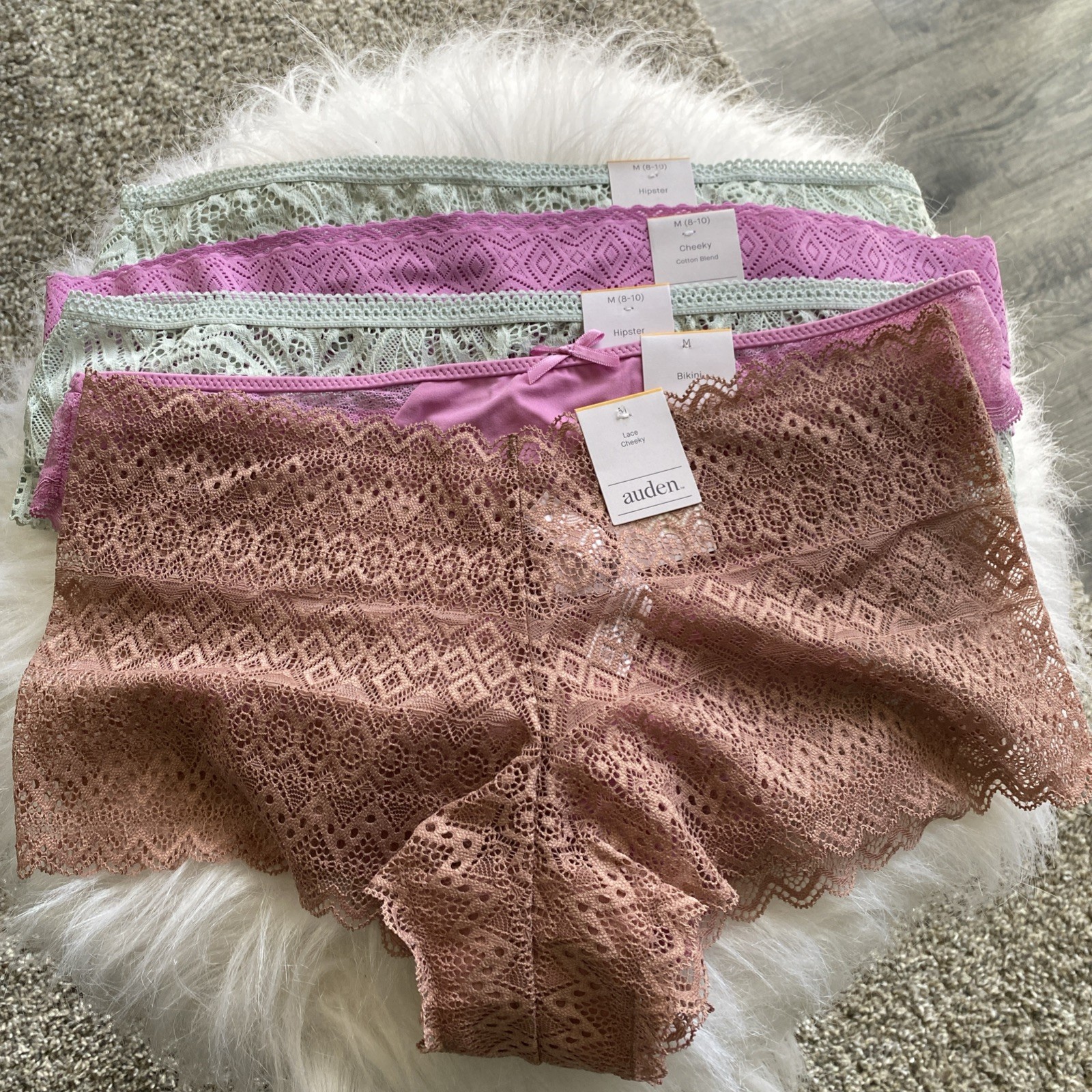 Auden Intimates Women’s Panties Underwear Style Mix Size Medium Lot of 4
