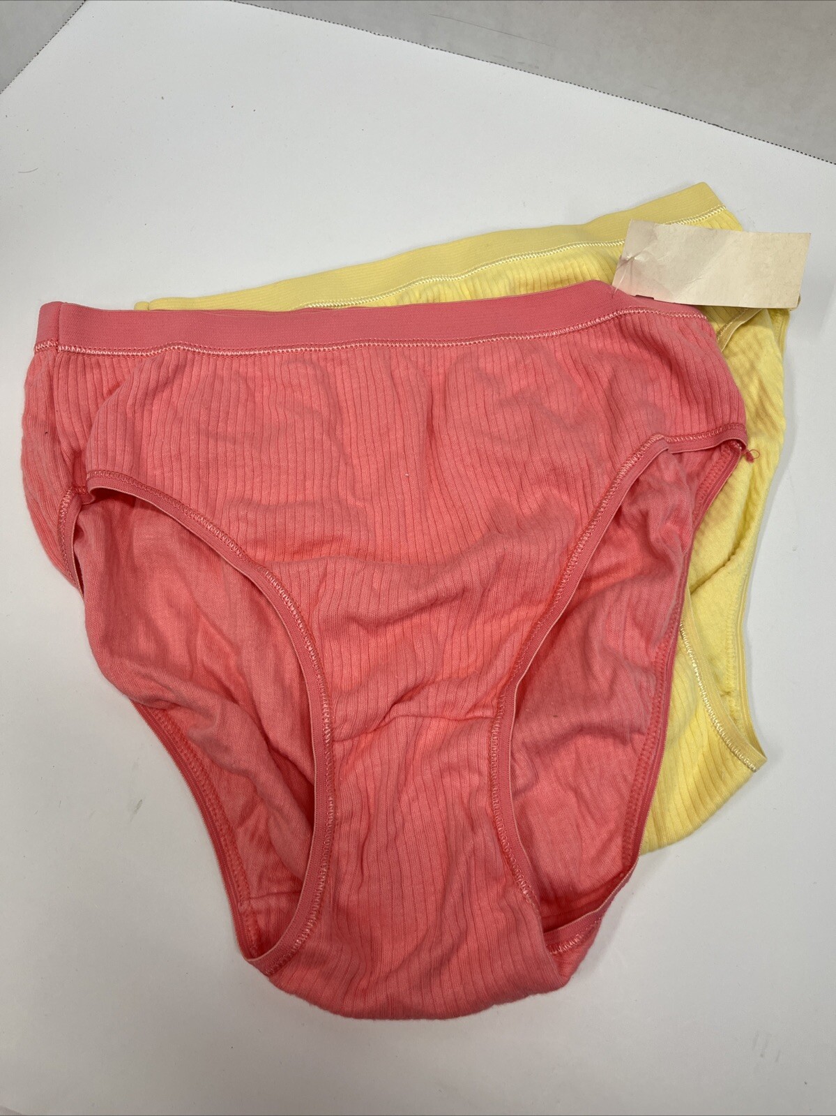Rene Rofe VINTAGE 90’s Stretch Cotton High Cut Brief Panties 3 Pk Sz 6 Med