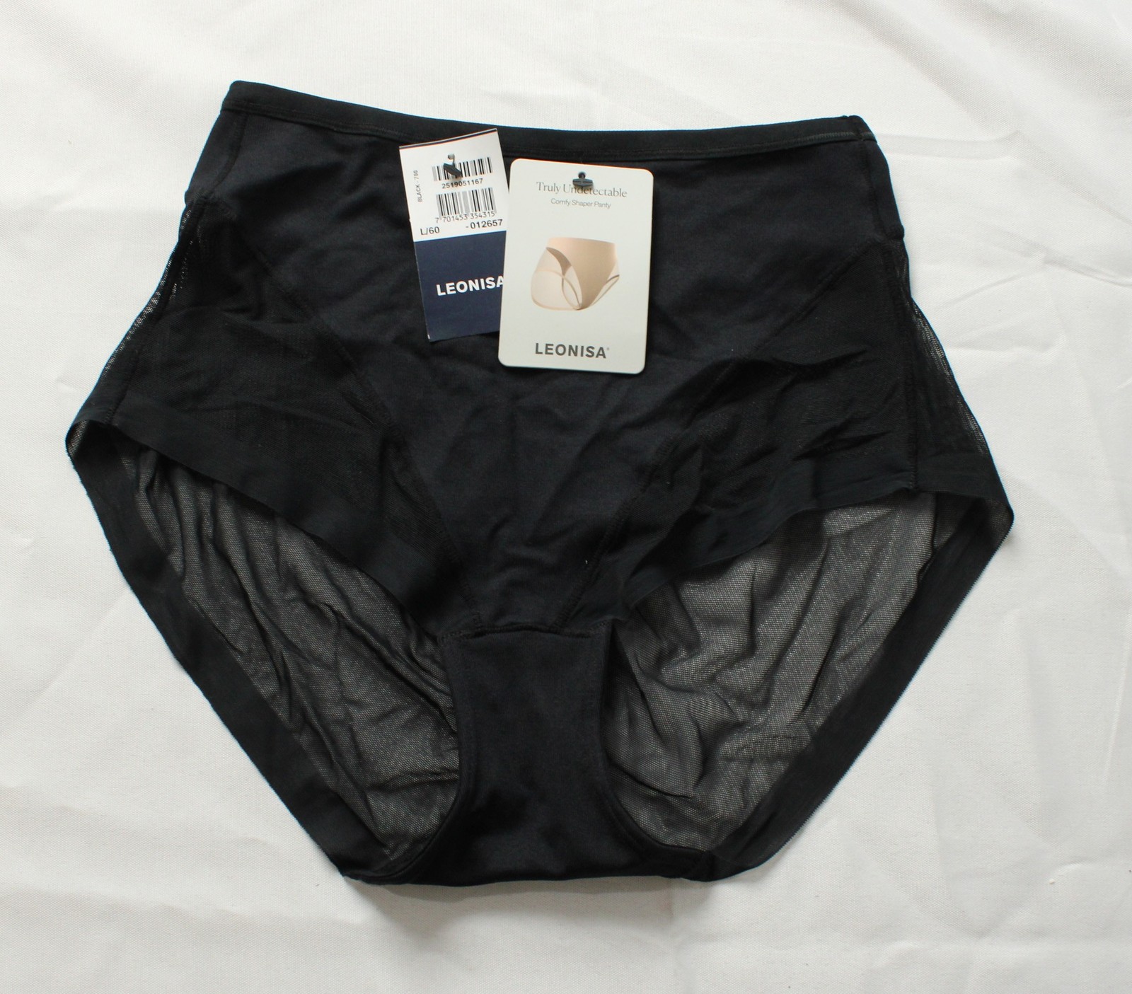 Leonisa Women’s Truly Undetectable Comfy Shaper Panty DH3 Black Large NWT