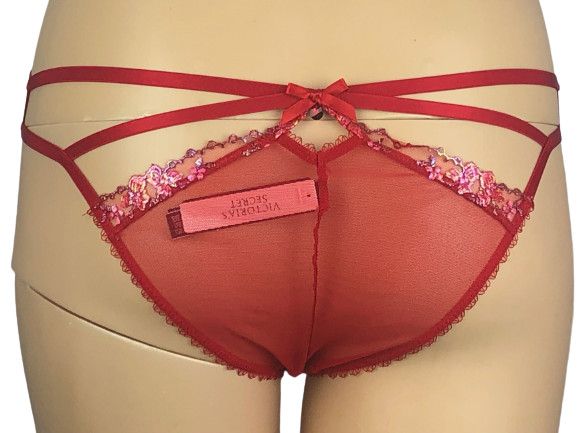VICTORIAS SECRET VERY SEXY SHEER FLORAL EMBROIDERED CHEEKY PANTY XS S M L XL XXL