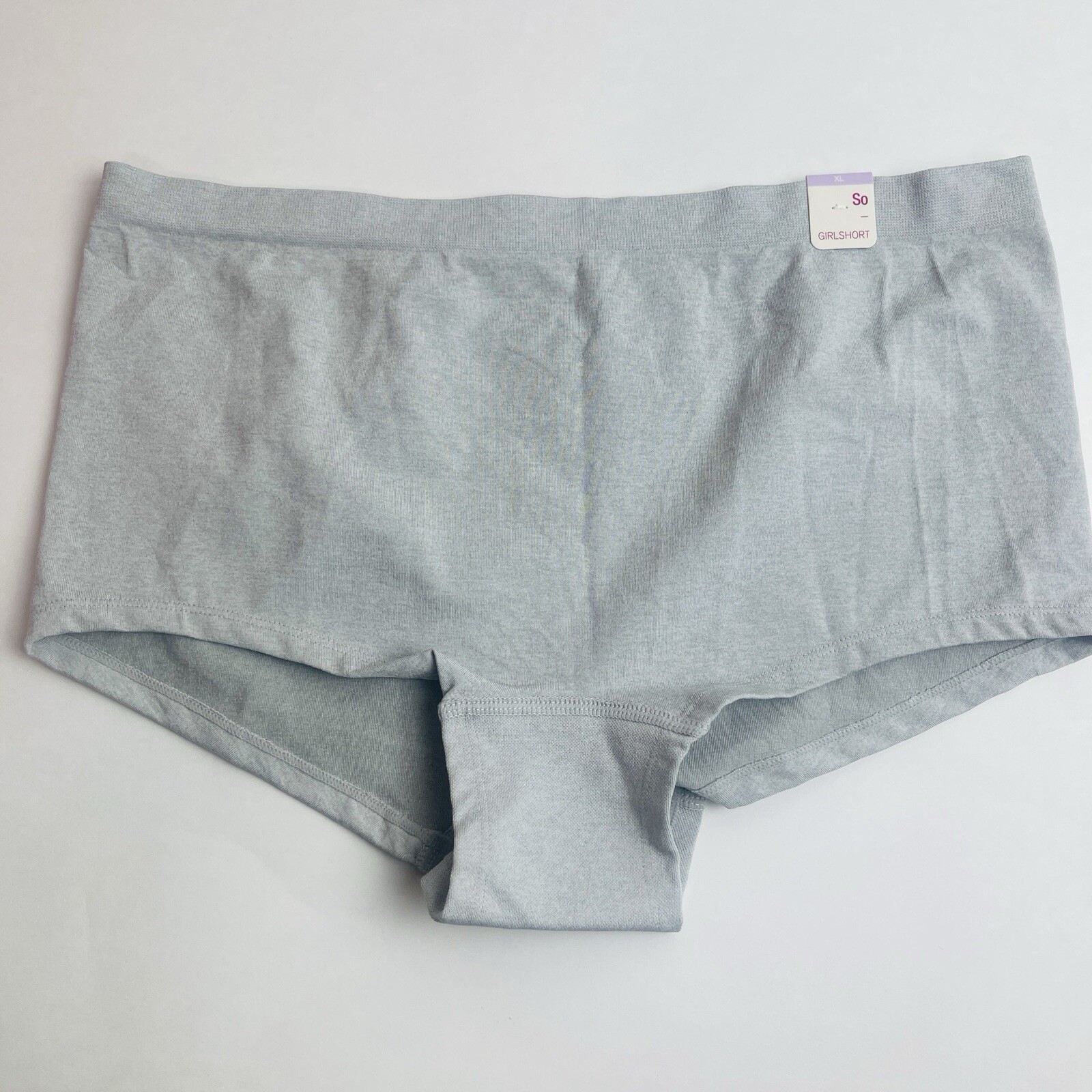 Juniors So Smooth Girl Shorts Underwear Intimates Size XL, Gray