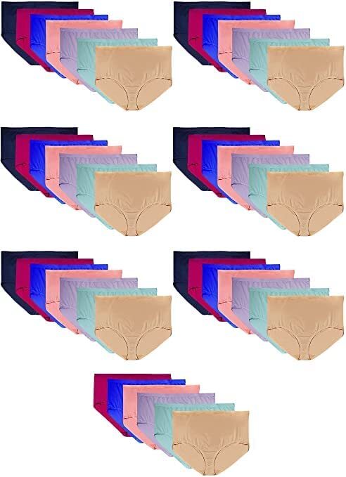 48 Pack Womens Brief Underwear, Homeless Shelters Charity Donations