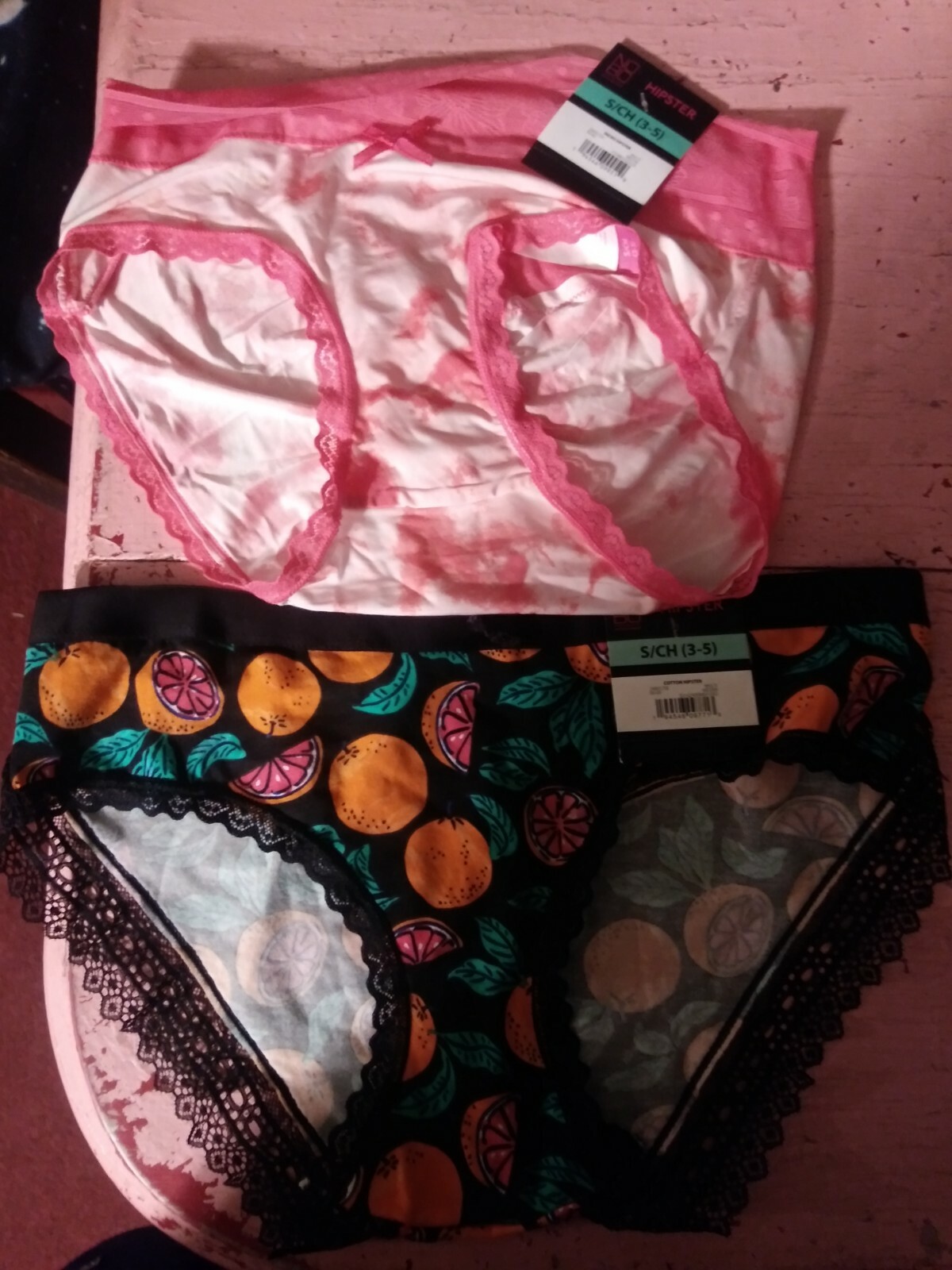 New Small 3 5 size womens HIPSTER panty underwear no boundaries lot oranges set