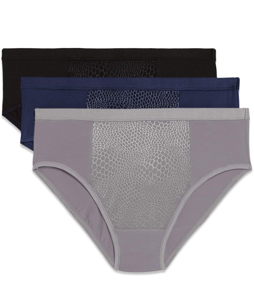 Warners Women’s Blissful Benefits Hipster Panties TUMMY SMOOTHING 3pk 2XL No Tag