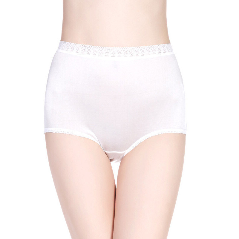 4pcs 100% Mulberry Silk Underwear Women Briefs Thin Silk Lady Panties Belly Pant