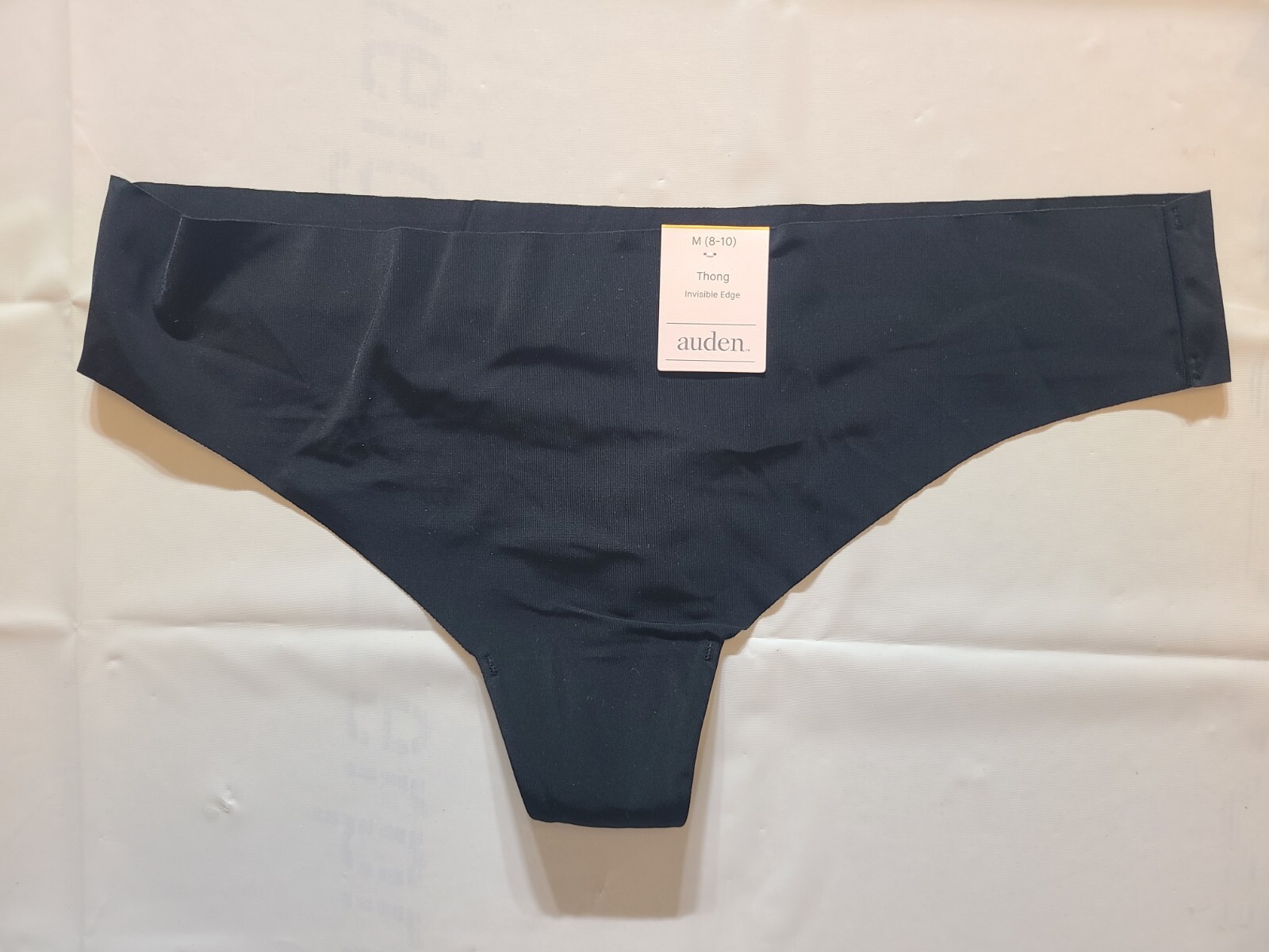 Women’s Laser Cut Thong – Auden Black Size Medium