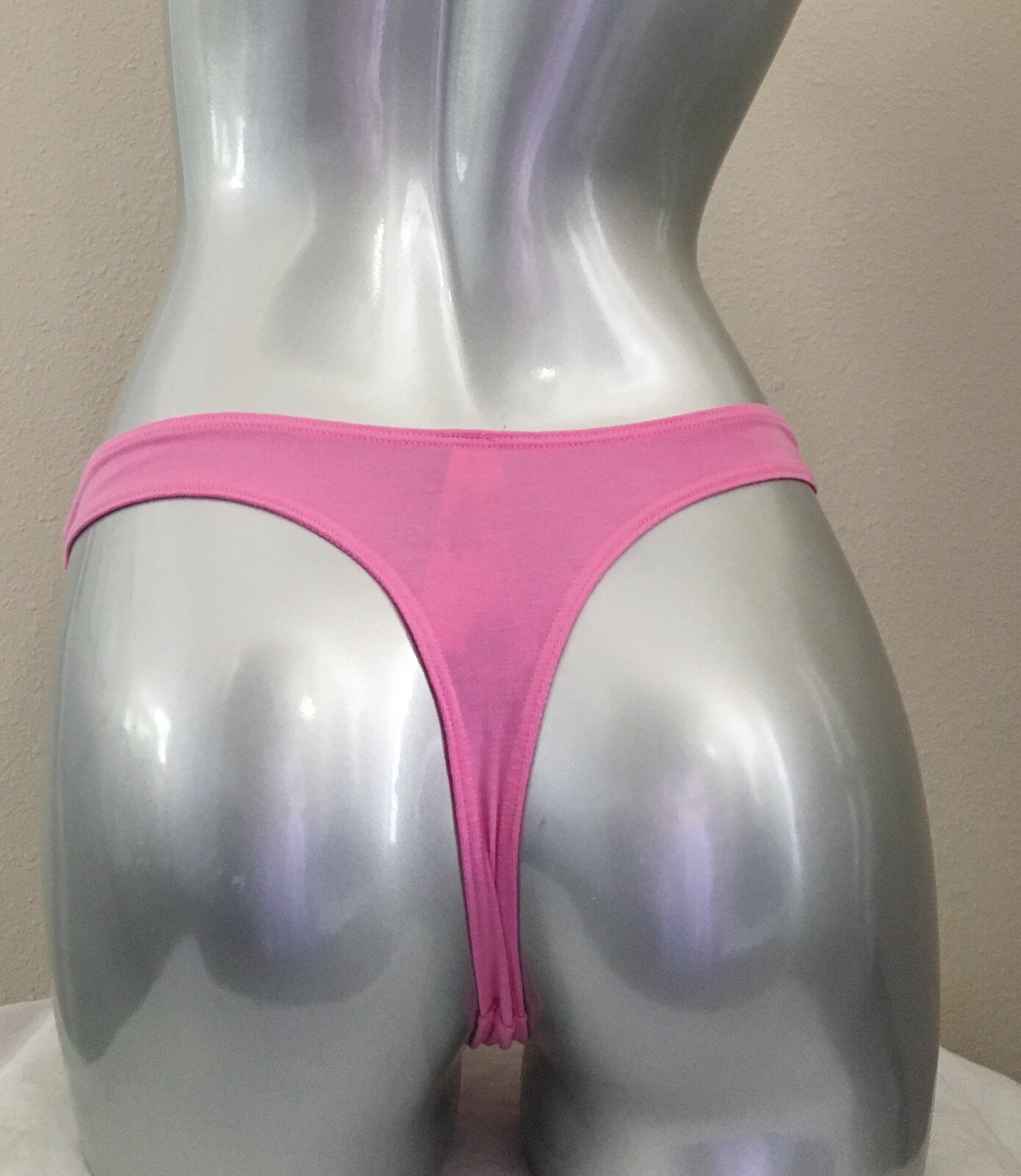 Nwt Victoria’s Secret High Leg Scoop Cotton Thong Panty XL Bright Hibiscus Pink