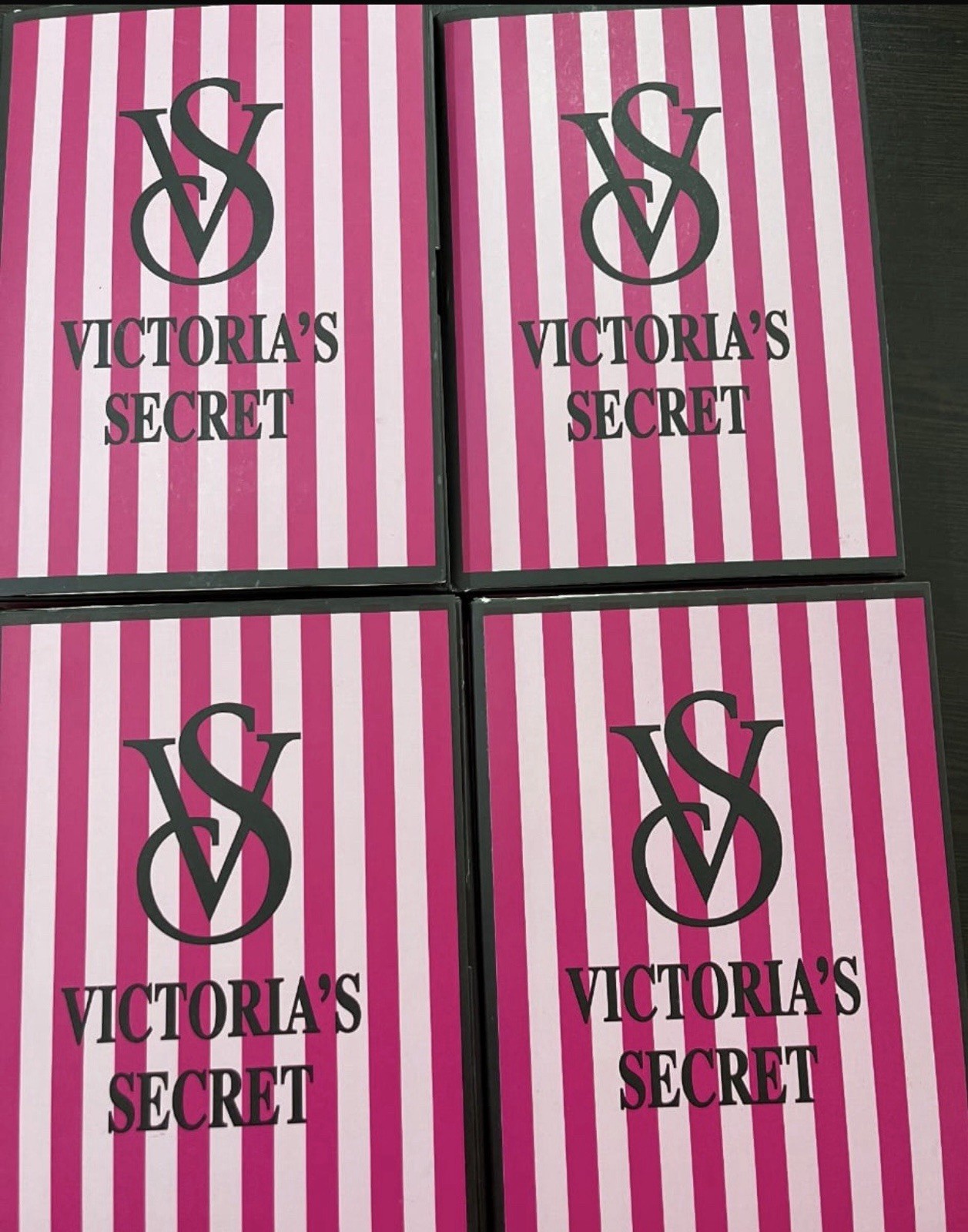 Victoria’s Secret Bikini Panties 7 Pack Butterfly Gray Pink Beige Lace Trim