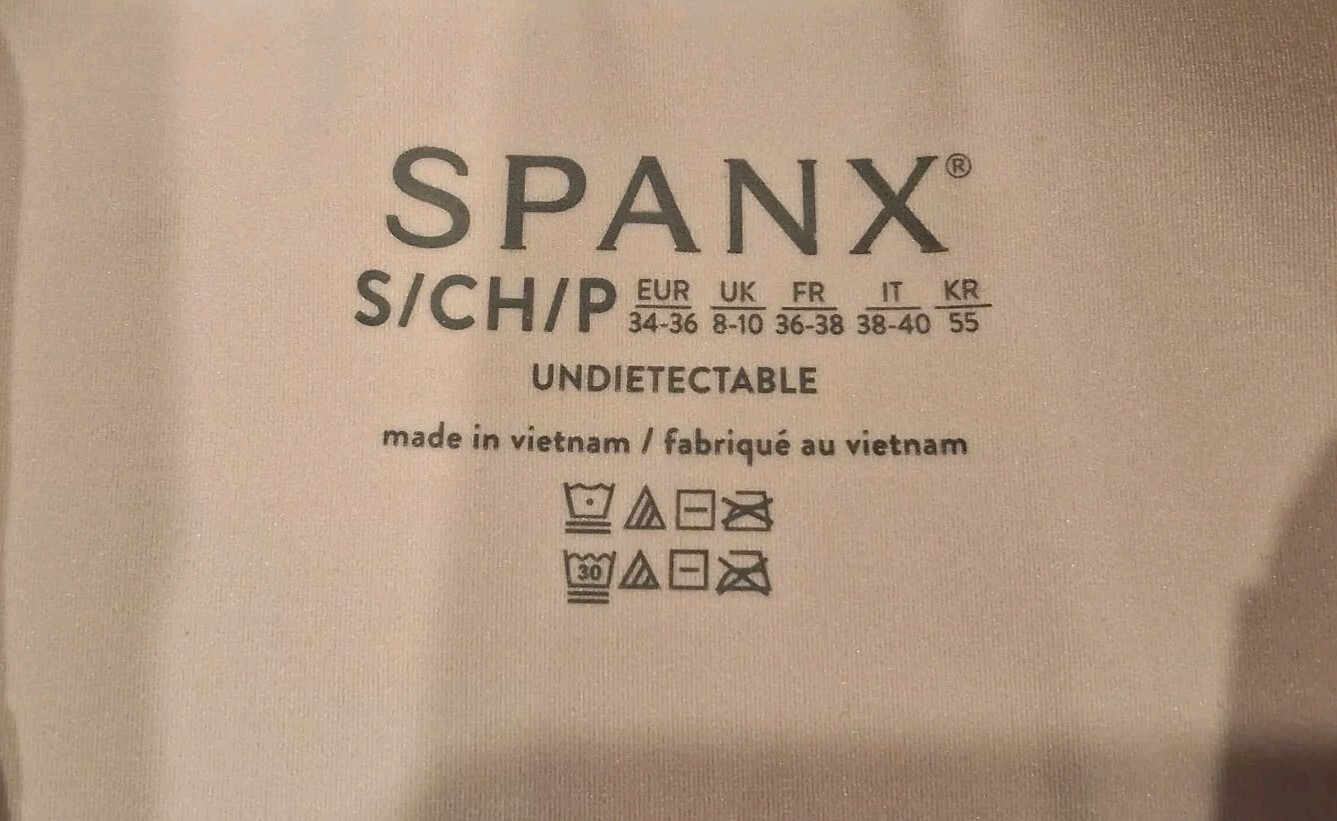 New w/Tags Women’s SPANX Undie Tectable Thong Panty Size Small Color Soft Nude