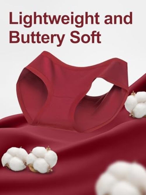 Women’s Cotton Underwear Full Coverage Soft Briefs Medium 6 Color Packs