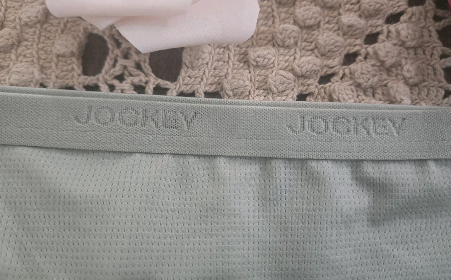 XL/8 JOCKEY LOGO TRAVEL QUICK DRY Packable Hi-Cut Hipster Panty NWOT