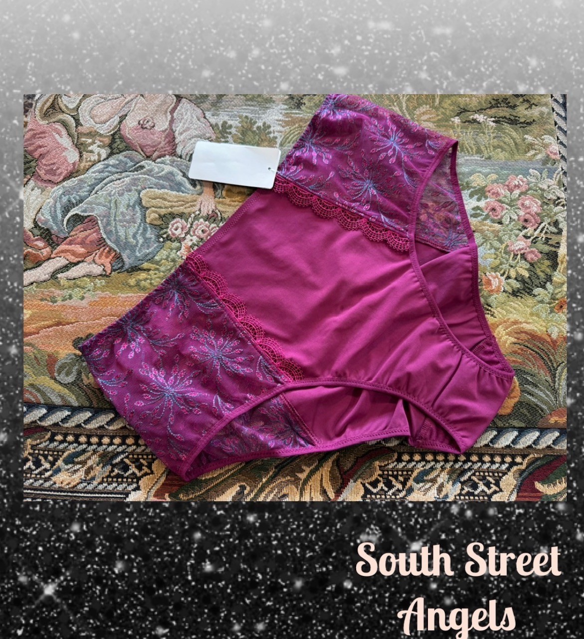 SIMONE PERELE 1A2770 ~ SYRAH ~ SINGULIERE RETRO BRIEF PANTIES ~ SIZE 3 / MEDIUM
