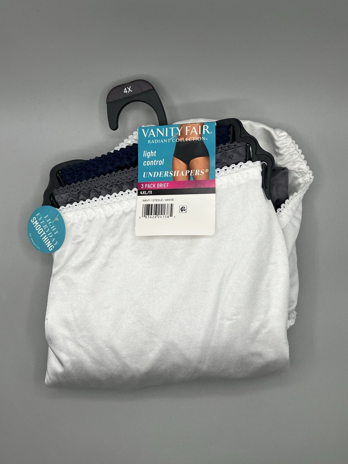 3-Pack VANITY FAIR Radiant Women’s 4XL Hi-Waist Brief Undershapers Light Control