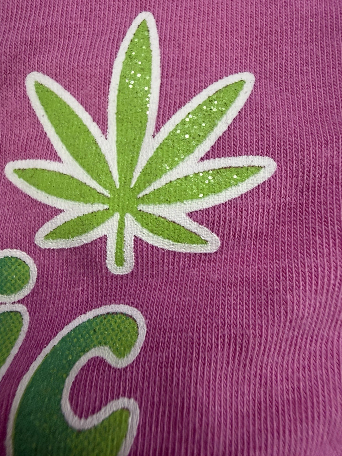 Rue21 True Women M Bikini Weed Pot Leaf Stoner Floral Cannabis Stretch