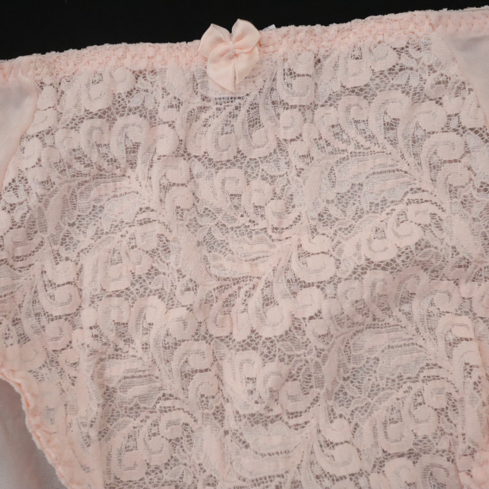 1 NEW Warner’s VTG 90s Lace Charmers Silky Lace High Cut Brief Panty LARGE