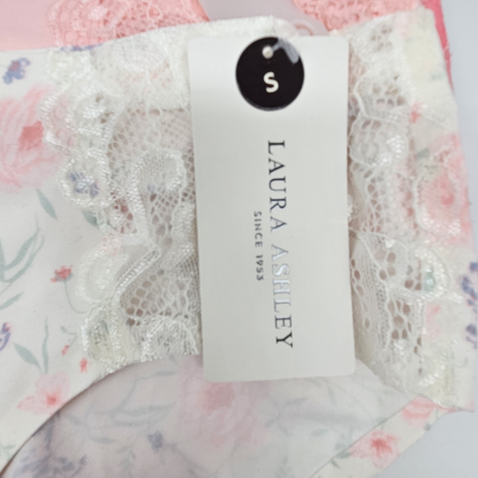 LAURA ASHLEY 5 Pack Women’s S M L XL Soft Micro Brief Panties Beige Cream Pink