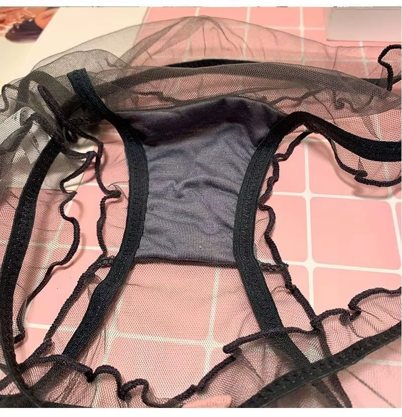 Vintage Style Completely Sheer Transparent Nylon Panties Retro look Sexy
