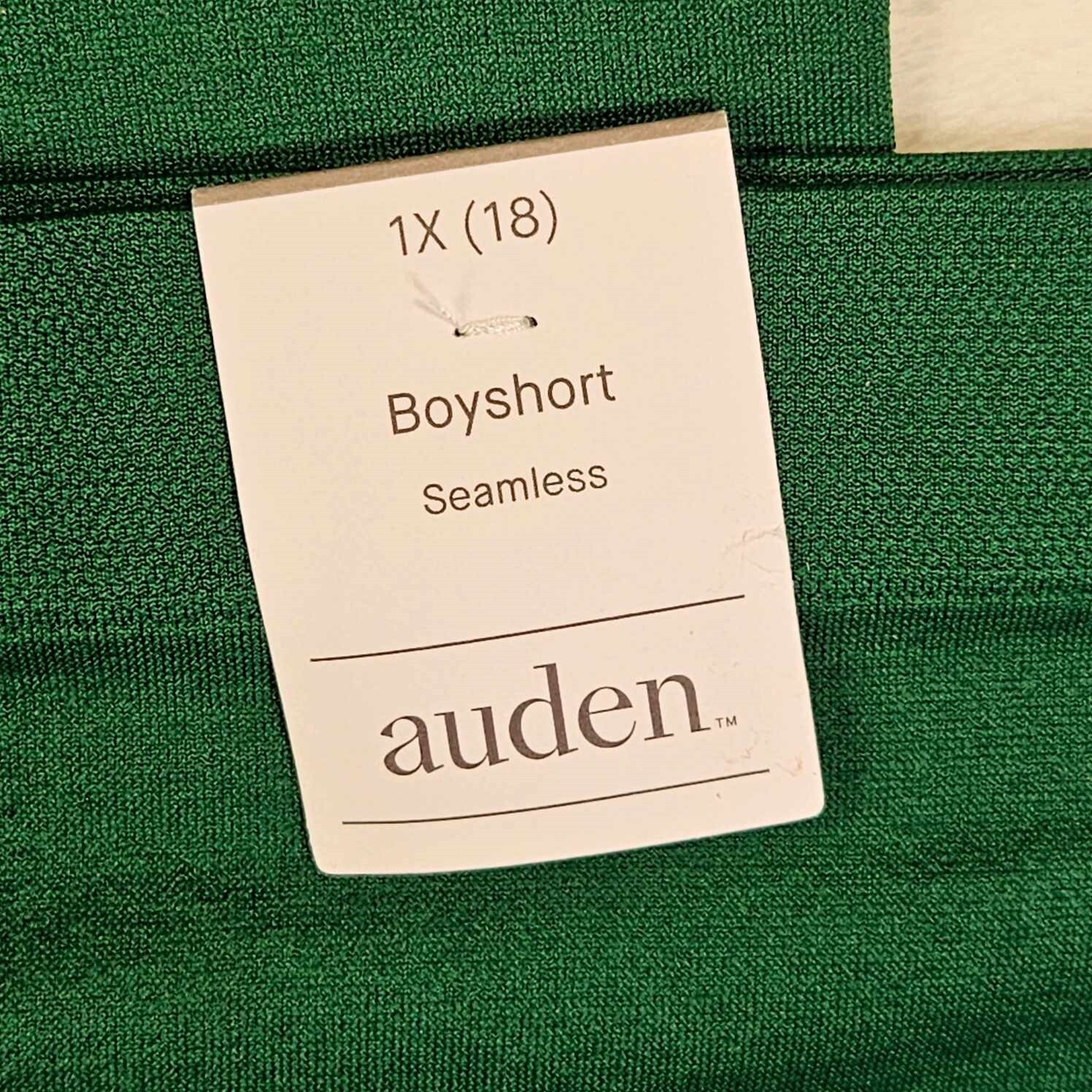 Auden 2pk Seamless Boy Shorts Women Plus Size 1X Stretch Green