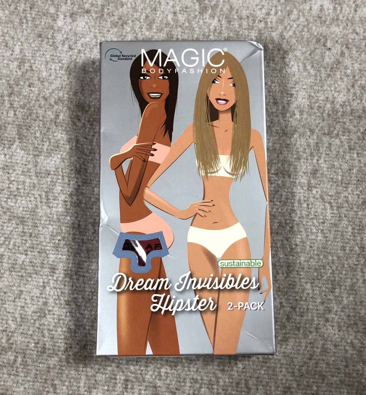 Magic Bodyfashion 2-Pack Dream Invisibles Hipster Knickers Hollywood Red L UK 12
