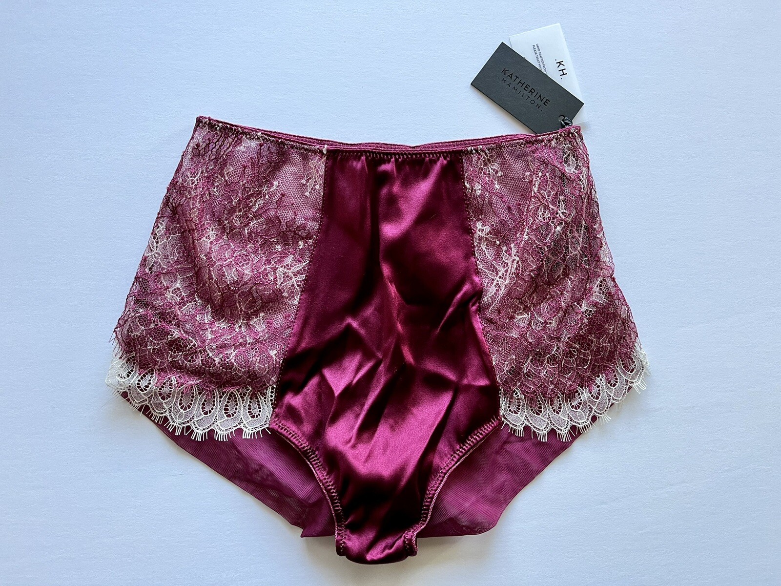 NWT US 4 Mariella boysenberry high waisted brief Katherine Hamilton UK 8