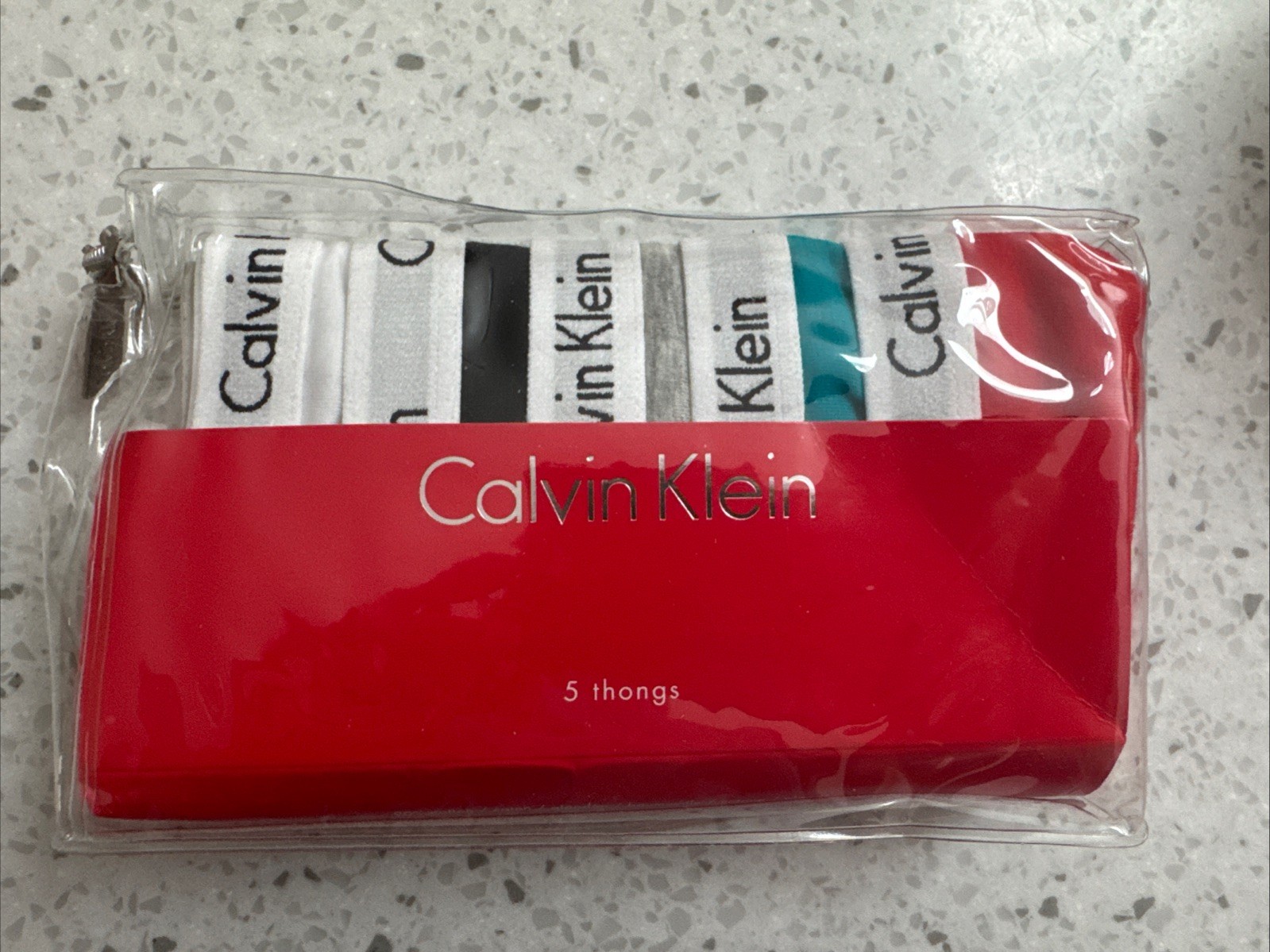 5 Pack Multi Colored Women’s Calvin Klein Carousel Thongs – Sexy – Medium