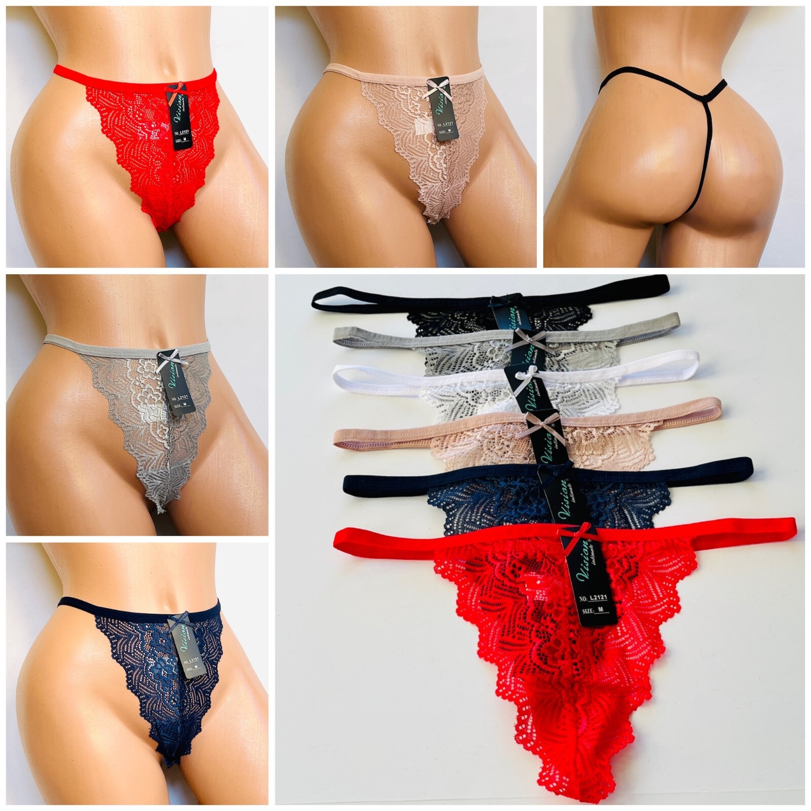 6-12 Plus Size Women Thong Boyshort Bikini Brief Underwear Panties Undies 2x-4x
